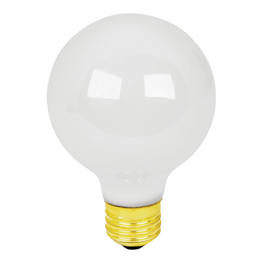 Feit Electric 40G25/W/15K Incandescent Bulb, 40 W, G25 Lamp, Medium E26 Lamp Base, 2700 K Color Temp