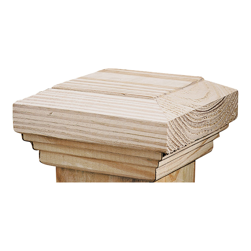 UFP 105701 Post Cap, 6 in L, 6 in W, Wood