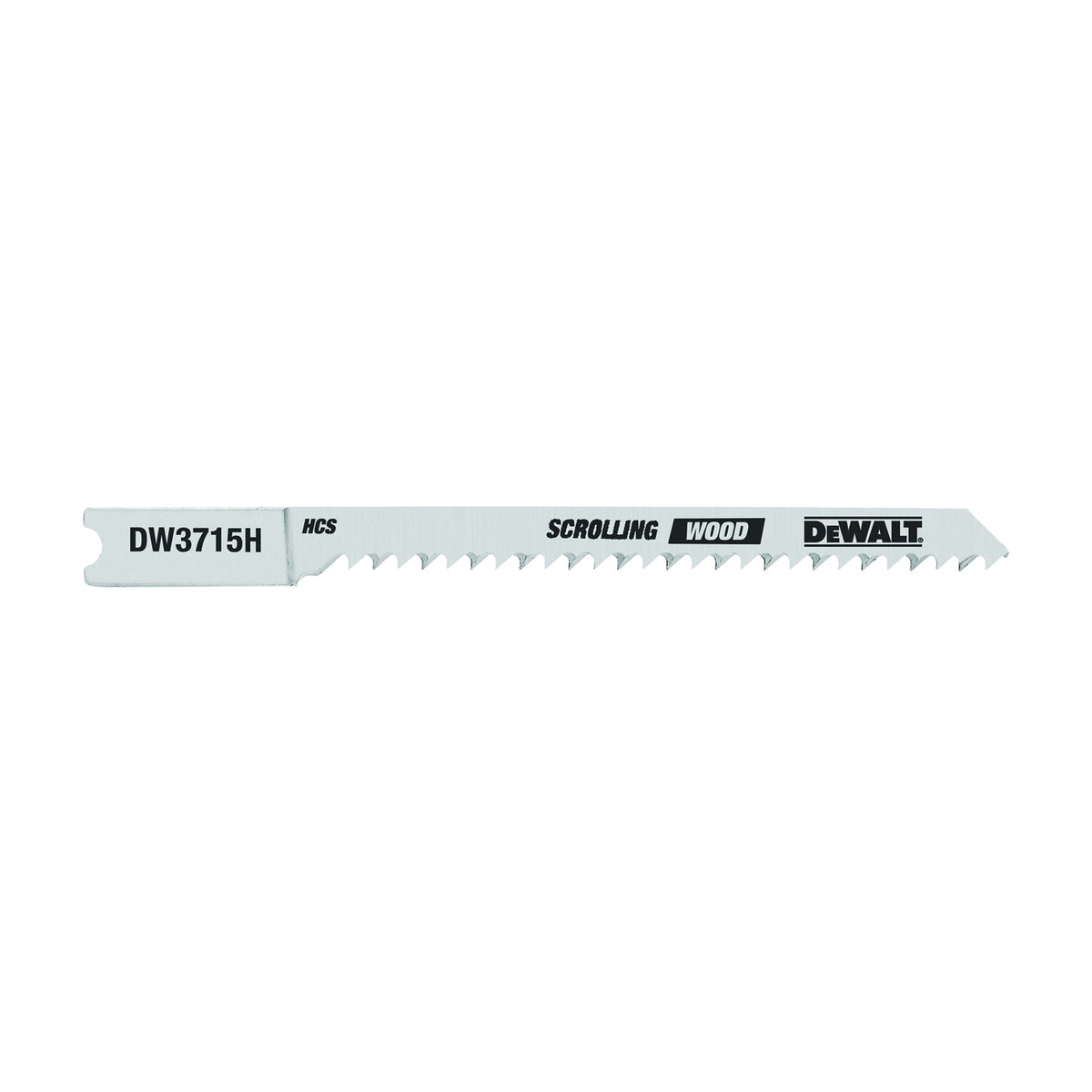DeWALT DW3715H Jig Saw Blade, 1/4 in W, 12 TPI