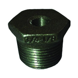 Prosource B241 20X6 Pipe Bushing, 3/4 x 3/8 in, MIP x FIP, Malleable Iron, SCH 40 Schedule, 300 psi Pressure