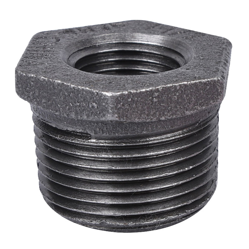Prosource 35-1X1/2B Pipe Bushing, 1 x 1/2 in, MIP x FIP, Malleable Iron, SCH 40 Schedule, 300 psi Pressure