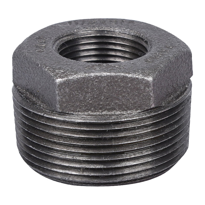 Prosource B241 40X20 Pipe Bushing, 1-1/2 x 3/4 in, MIP x FIP, Malleable Iron, SCH 40 Schedule, 300 psi Pressure