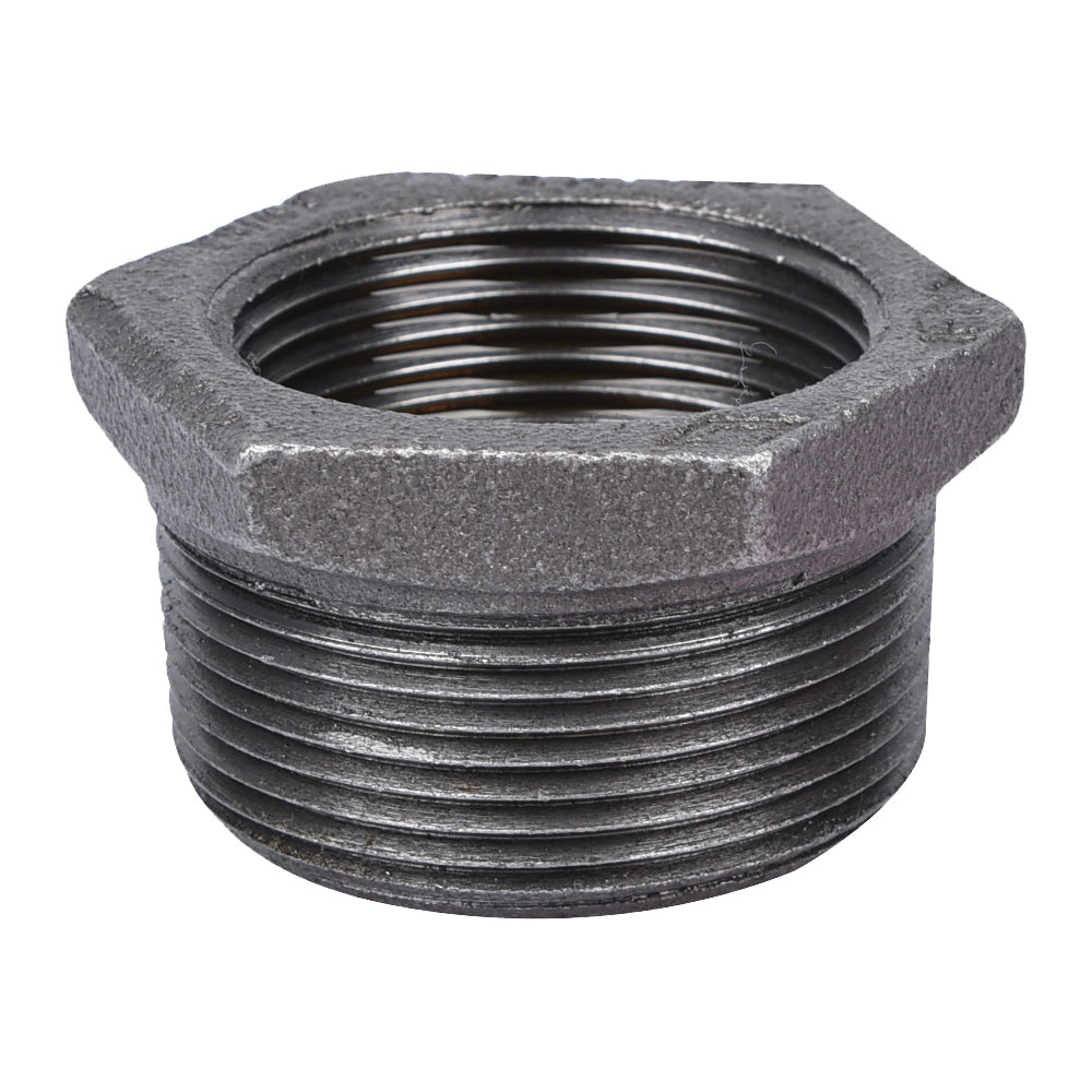 Prosource B241 40X32 Pipe Bushing, 1-1/2 x 1-1/4 in, MIP x FIP, Malleable Iron, SCH 40 Schedule, 300 psi Pressure