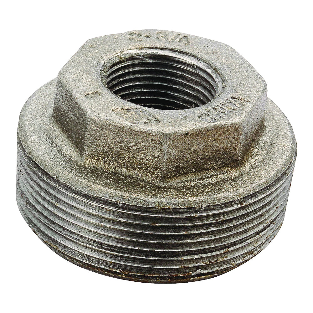 Prosource B241 65X50 Pipe Bushing, 2-1/2 x 2 in, MIP x FIP, Malleable Iron, SCH 40 Schedule, 300 psi Pressure