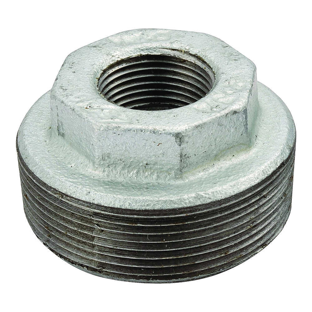 ProSource 35-2X1G Hex Pipe Bushing, 2 x 1 in, Female x Male, Steel, SCH 40 Schedule, 300 psi Pressure