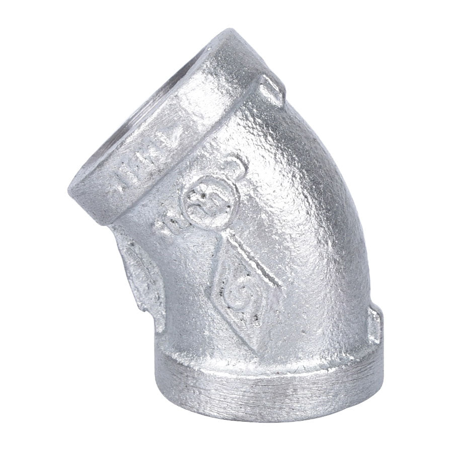 ProSource 4-1/2G Pipe Elbow, 1/2 in, Threaded, 45 deg Angle, SCH 40 Schedule, 300 psi Pressure