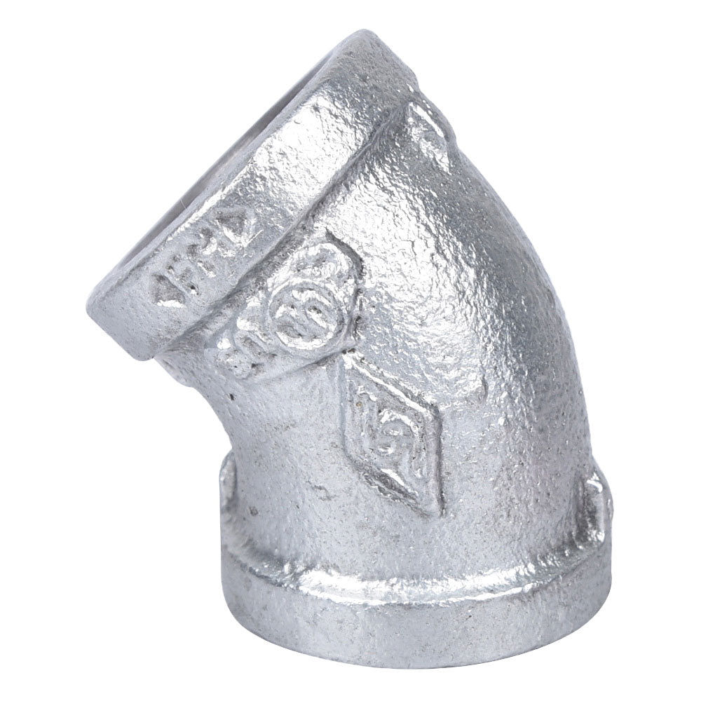 ProSource 4-3/4G Pipe Elbow, 3/4 in, Threaded, 45 deg Angle, SCH 40 Schedule, 300 psi Pressure