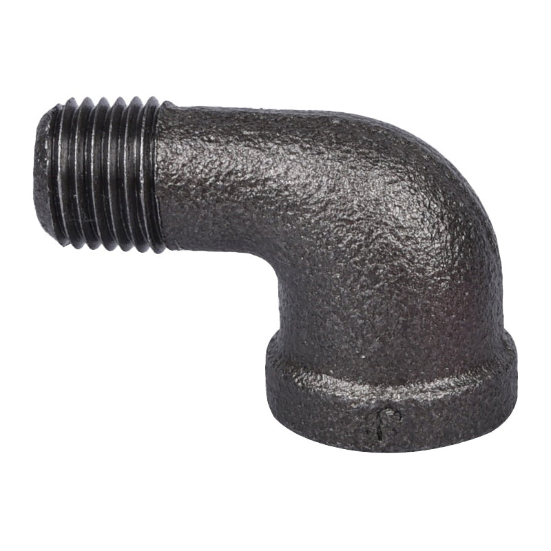 Prosource 6-1/4B Street Pipe Elbow, 1/4 in, FIP x MIP, 90 deg Angle, Malleable Iron, SCH 40 Schedule, 300 psi Pressure