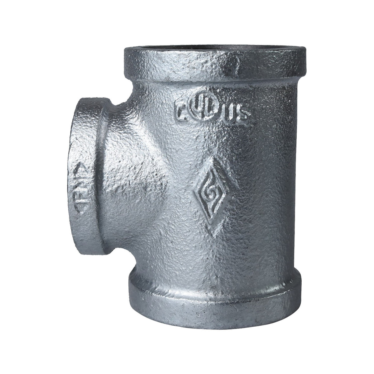 ProSource 11A-1 1/2G Pipe Tee, 1-1/2 in, FIPT, Malleable Steel, SCH 40 Schedule, 300 psi Pressure