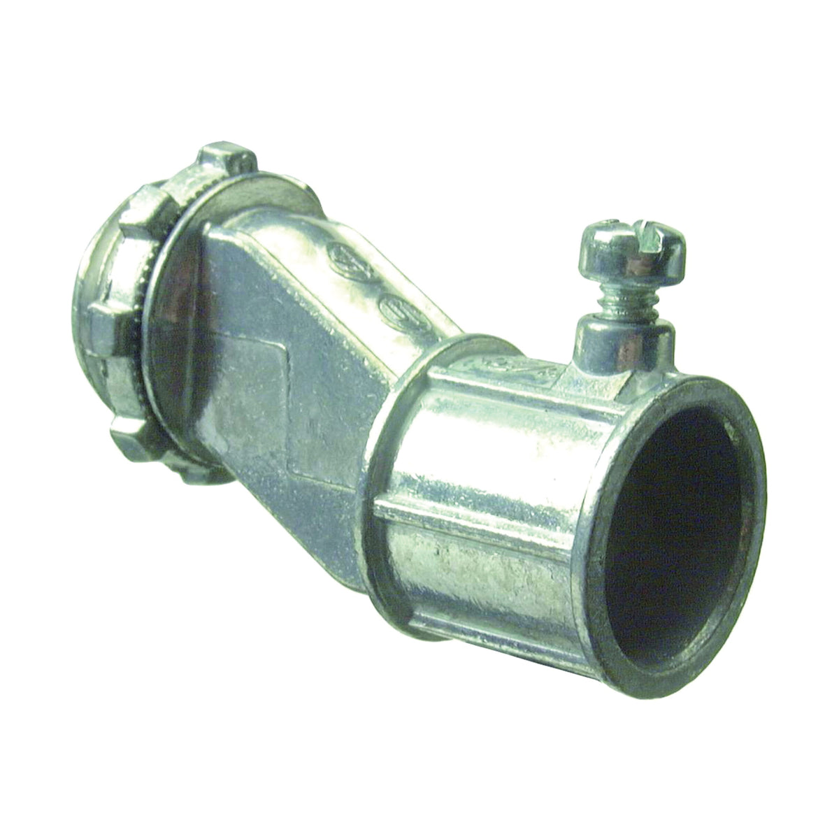 Halex 03705B Offset Connector, 1/2 in, Zinc