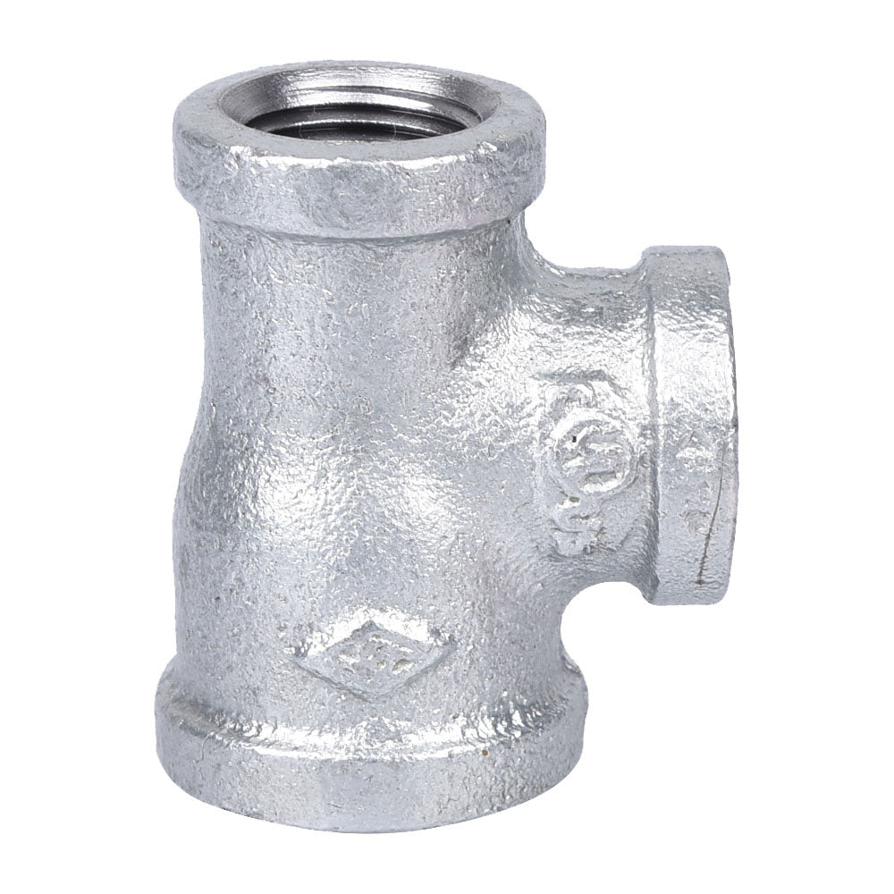 ProSource PPG130R-20X15X15 Pipe Tee, 3/4 x 1/2 x 1/2 in, FIPT, Malleable Steel, SCH 40 Schedule