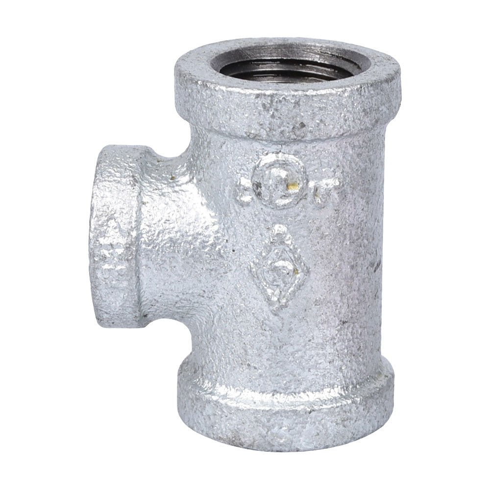 ProSource 11A3/4X3/4X1/2G Pipe Tee, 3/4 x 3/4 x 1/2 in, FIPT, Malleable Steel, SCH 40 Schedule
