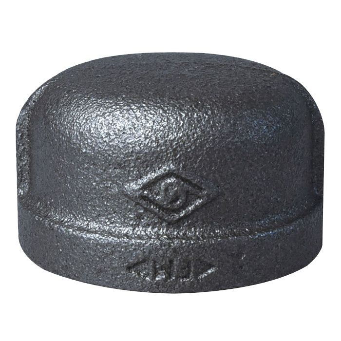 Prosource B300 32 Pipe Cap, 1-1/4 in, FIP, Malleable Iron, 40 Schedule, 300 psi Pressure