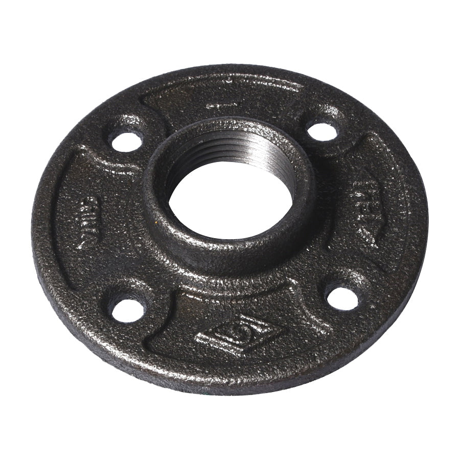 Prosource 27-11/4B Floor Flange, 1-1/4 in, 4.2 in Dia Flange, FIP, 4-Bolt Hole, 0.28 inch (7 mm) Dia Bolt Hole