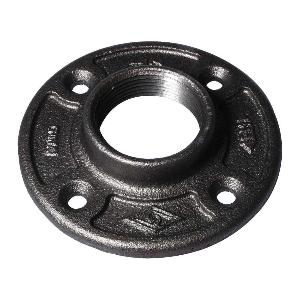 Prosource 27-11/2B Floor Flange, 1-1/2 in, 4.6 in Dia Flange, FIP, 4-Bolt Hole, 0.31 inch (8 mm) Dia Bolt Hole