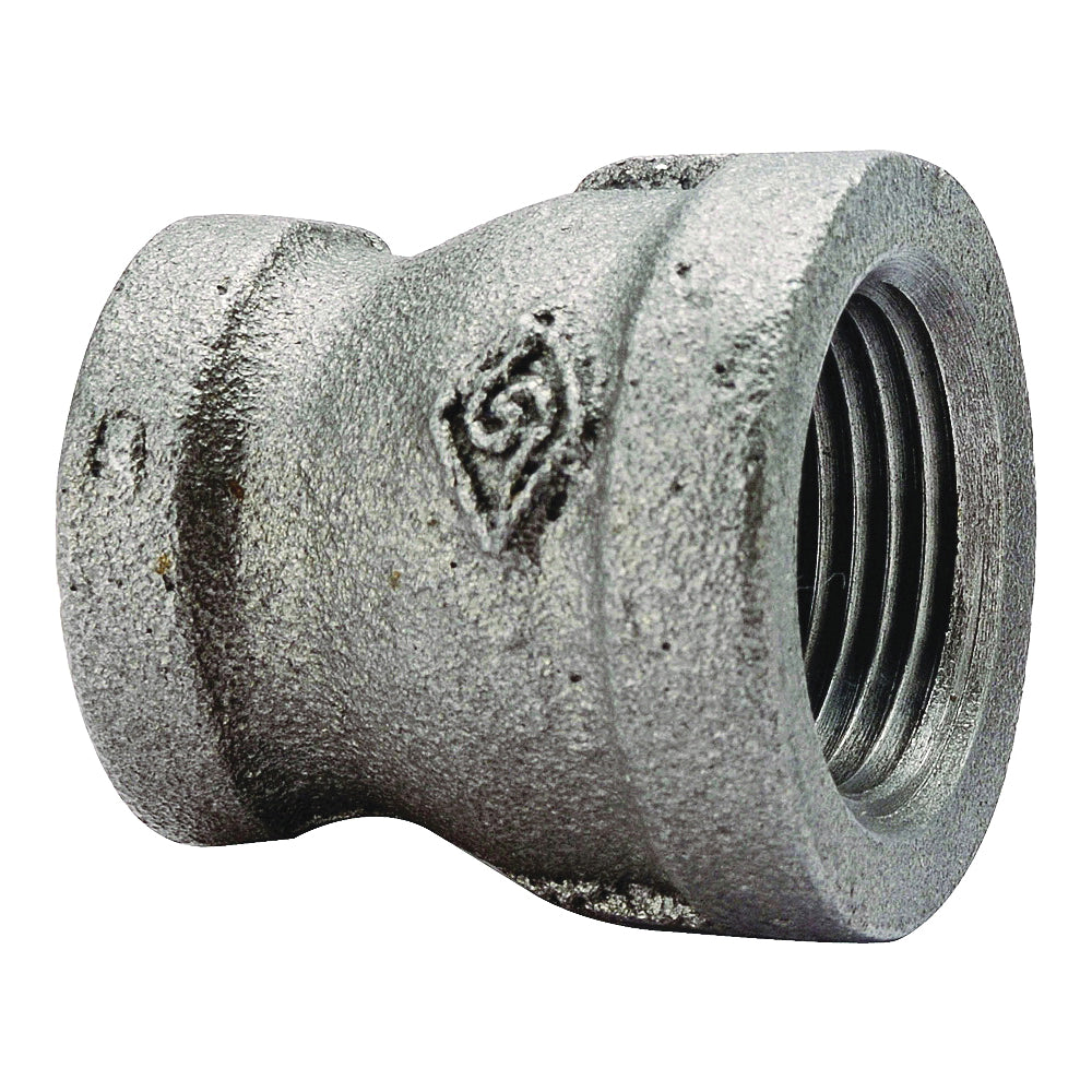ProSource B240 15X8 Reducing Pipe Coupling, 1/2 x 1/4 in, FIP, Steel, SCH 40 Schedule, 300 psi Pressure
