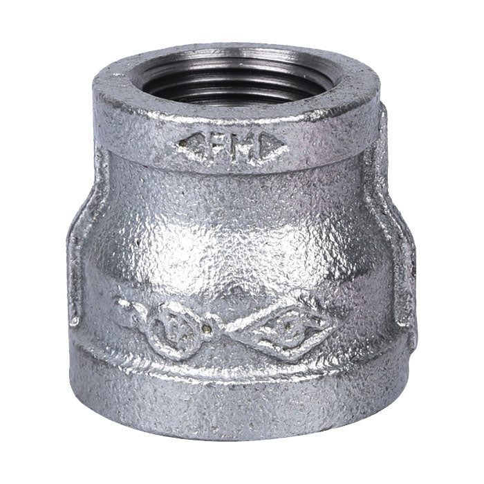 ProSource 24-1X3/4G Reducing Pipe Coupling, 1 x 3/4 in, Threaded, Malleable Steel, SCH 40 Schedule