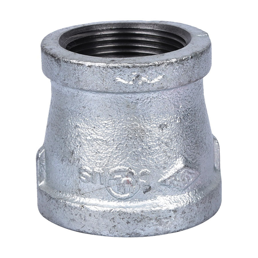 ProSource 24-11/2X11/4G Reducing Pipe Coupling, 1-1/2 x 1-1/4 in, Threaded, Malleable Steel, SCH 40 Schedule