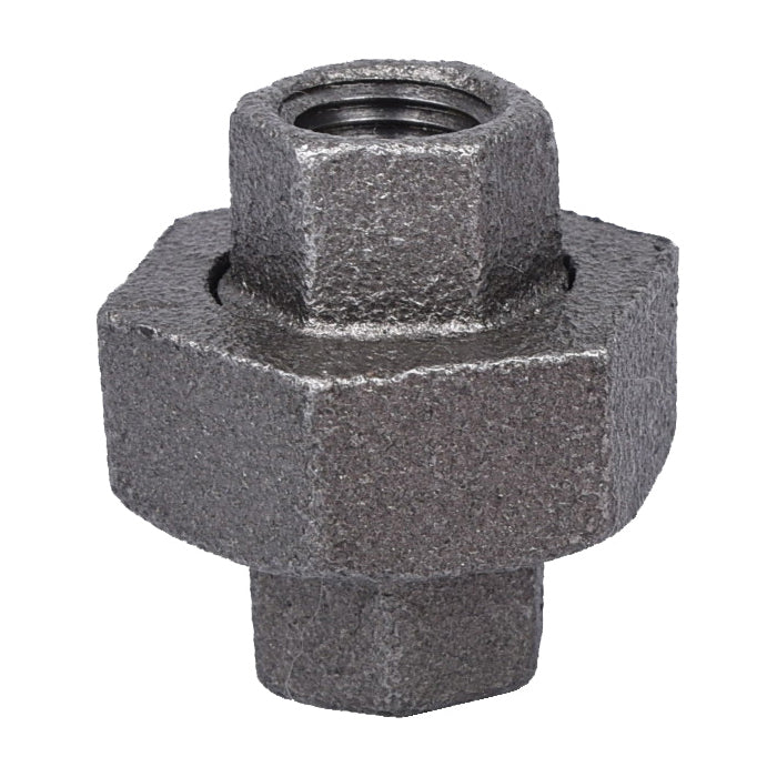 Prosource B342 8 Pipe Union, 1/4 in, Threaded, Malleable Iron, 40 Schedule, 300 PSI Pressure
