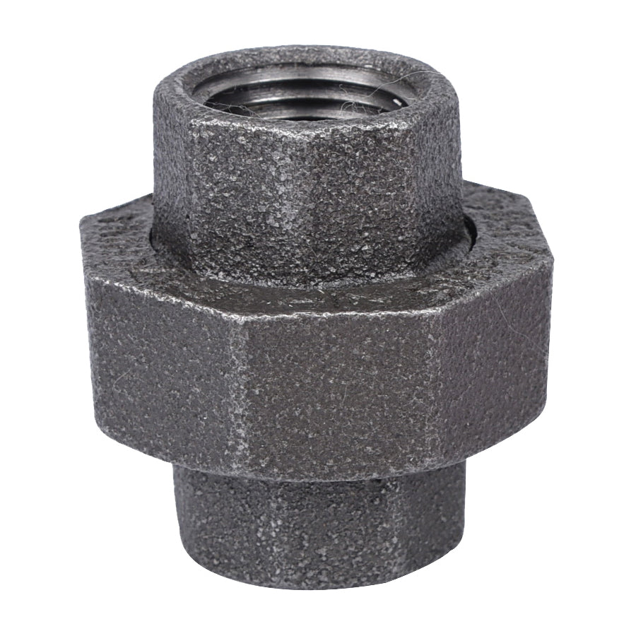Prosource 34B-1/2B Pipe Union, 1/2 in, Threaded, Malleable Iron, 40 Schedule, 300 PSI Pressure