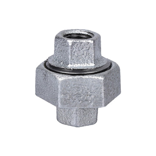ProSource 34B-1/4G Pipe Union, 1/4 in, Threaded, Malleable Iron, 40 Schedule, 300 psi Pressure