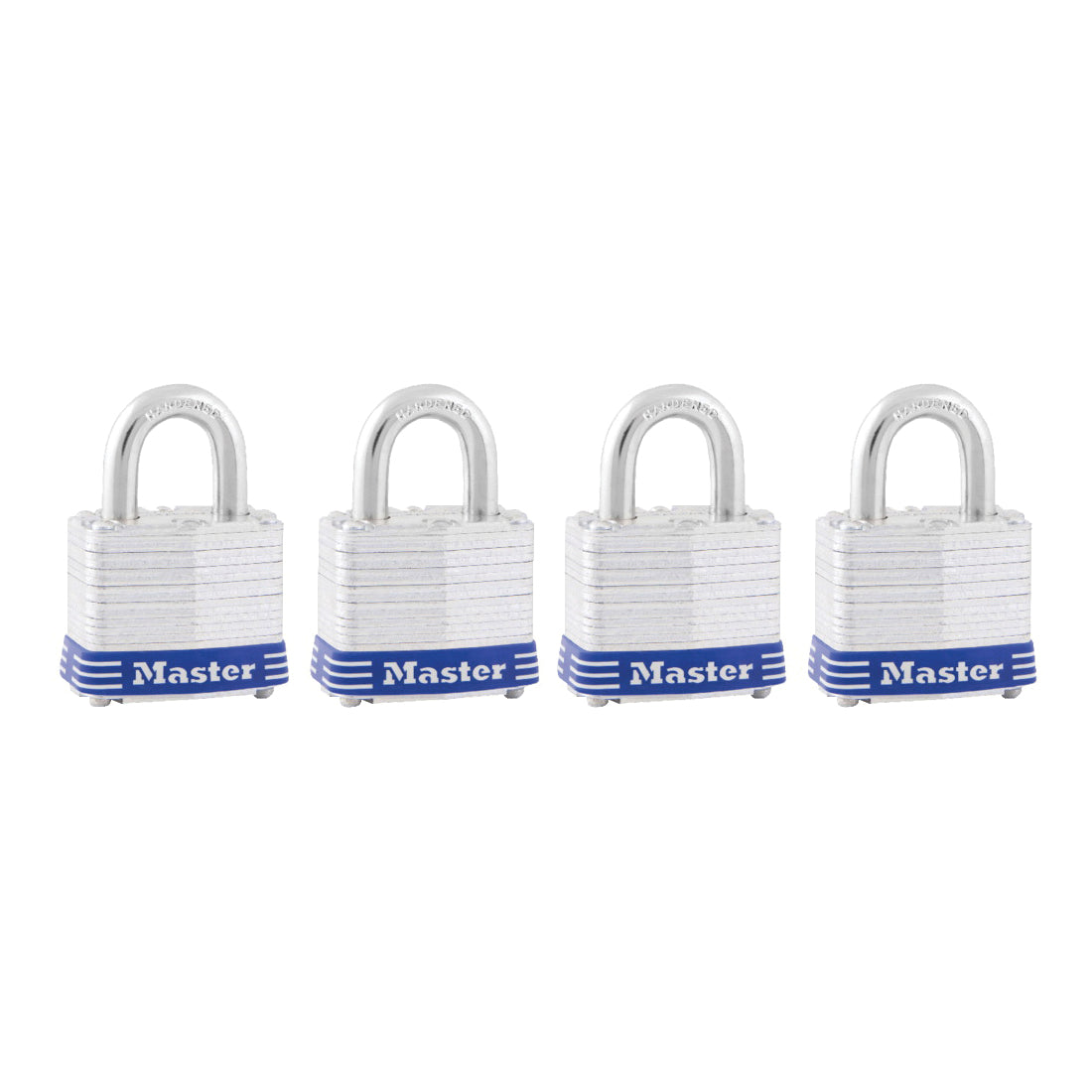 Master Lock 3008D Padlock, Keyed Alike Key, 9/32 in Dia Shackle, 3/4 in H Shackle, Steel Shackle, Steel Body, Laminated