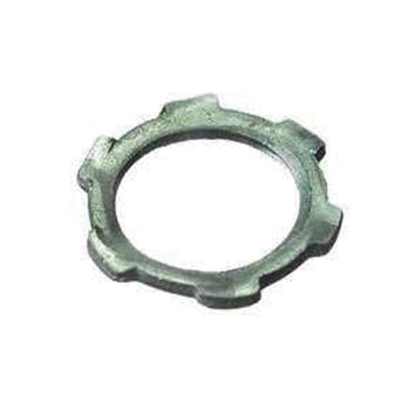 Halex 61905B Conduit Locknut, 1/2 in, Steel, Zinc