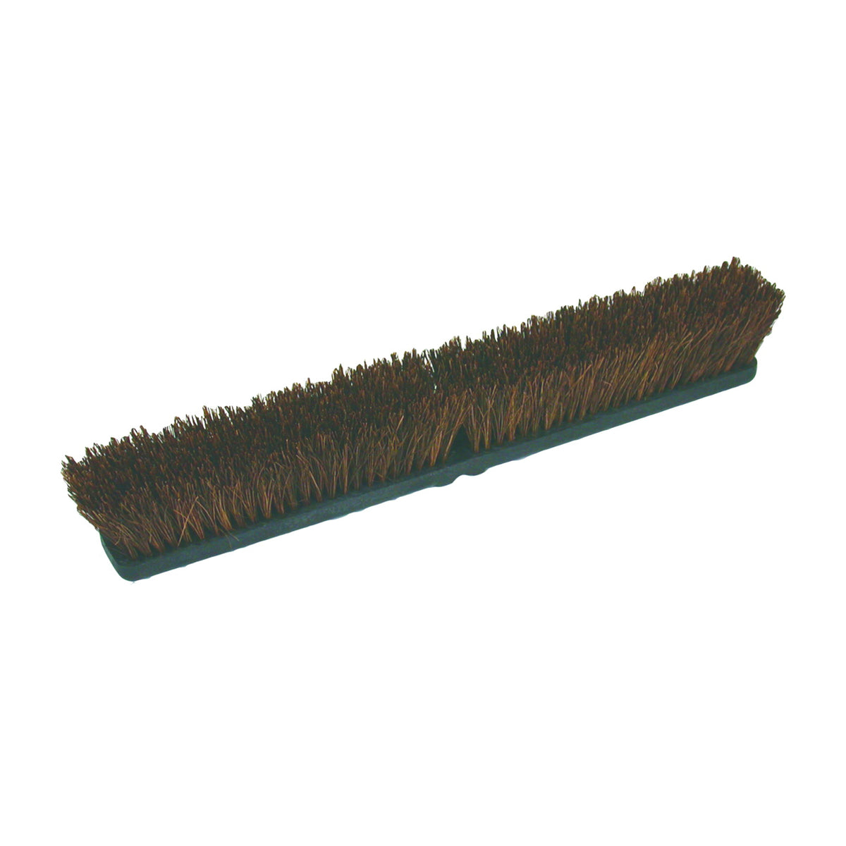 BIRDWELL 2024-12 Broom Head, Threaded, 3 in L Trim, Natural Palmyra Fiber Bristle, Black