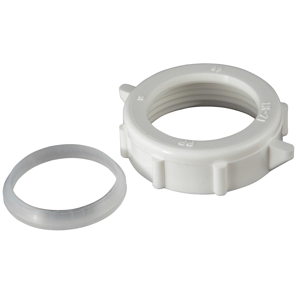 Plumb Pak PP956 Slip-Joint Nut, PVC, White
