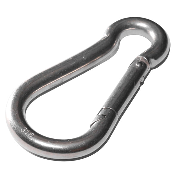 BARON 2450-9/32 Spring Hook Snap Link, Steel, Zinc