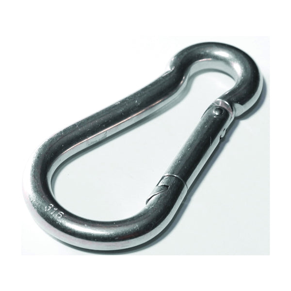 BARON 2450-5/16 Spring Hook Snap Link, Steel, Zinc