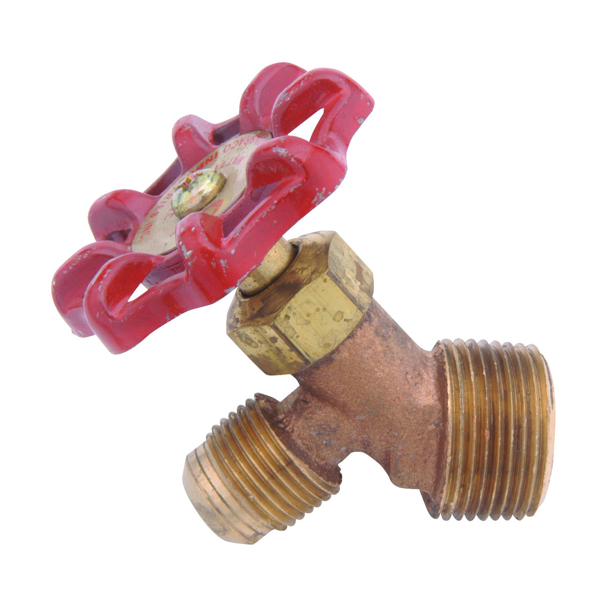 Anderson Metals 59540-0612 Oil Drum and Tank Valve, 3/4 x 3/8 in Connection, MIP x Flare, Brass Body