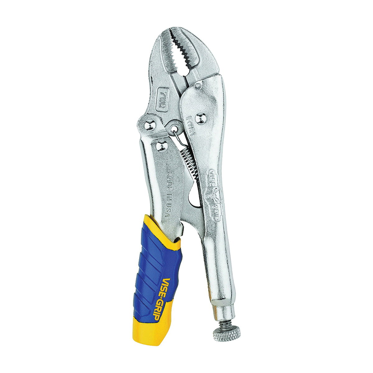 IRWIN Fast Release Series 7T Locking Plier, 7 in OAL, 1-1/2 in Jaw Opening, Ergonomic Handle, 3/8 in W Jaw