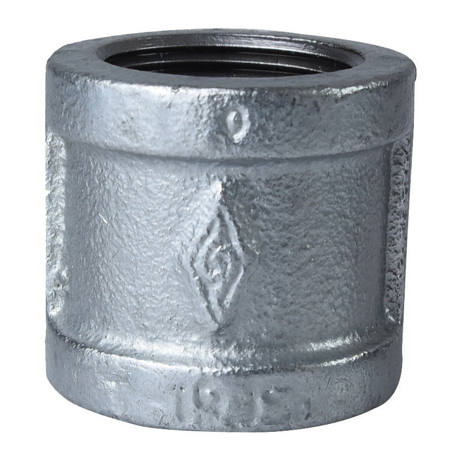 ProSource 21-1G Pipe Coupling, 1 in, Threaded, Malleable Steel, SCH 40 Schedule, 300 psi Pressure