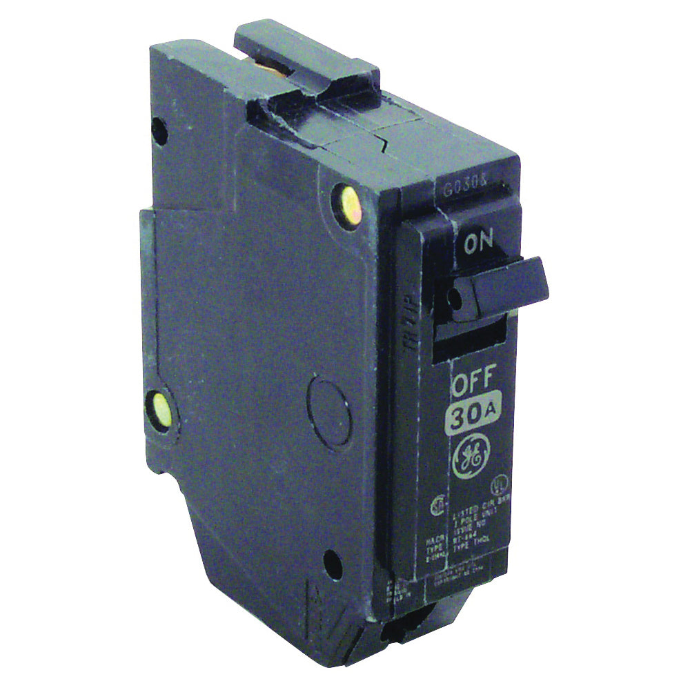 GE Industrial Solutions THQL1130 Feeder Circuit Breaker, Type THQL, 30 A, 1 -Pole, 120/240 V, Plug Mounting