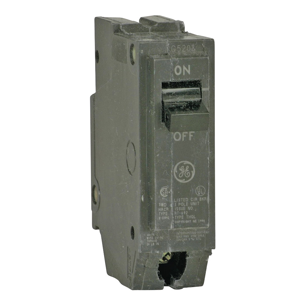 GE Industrial Solutions THQL1140 Feeder Circuit Breaker, Type THQL, 40 A, 1 -Pole, 120/240 V, Plug Mounting