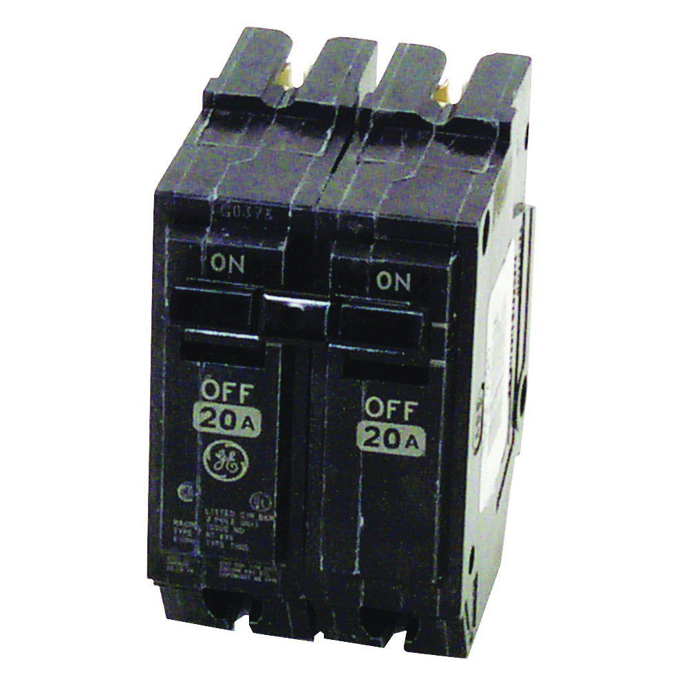 GE Industrial Solutions THQL2120 Feeder Circuit Breaker, Type THQL, 20 A, 2 -Pole, 120/240 V, Plug Mounting
