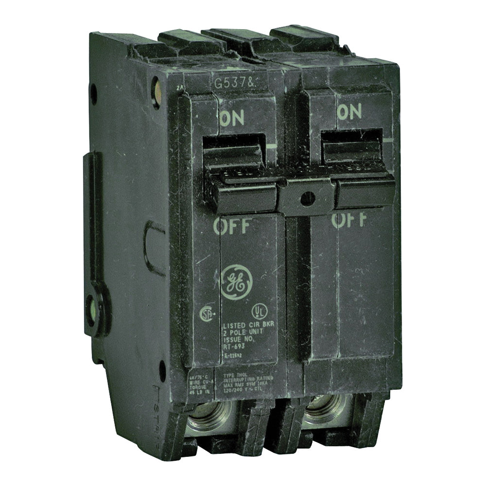 GE Industrial Solutions THQL2160 Feeder Circuit Breaker, Type THQL, 60 A, 2 -Pole, 120/240 V, Plug Mounting