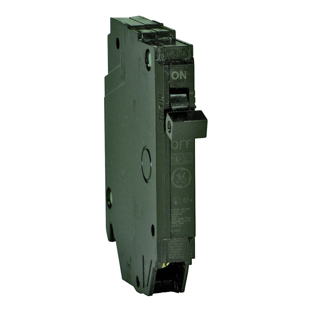 GE Industrial Solutions THQP130 Feeder Circuit Breaker, Type THQP, 30 A, 1 -Pole, 120/240 V, Plug Mounting