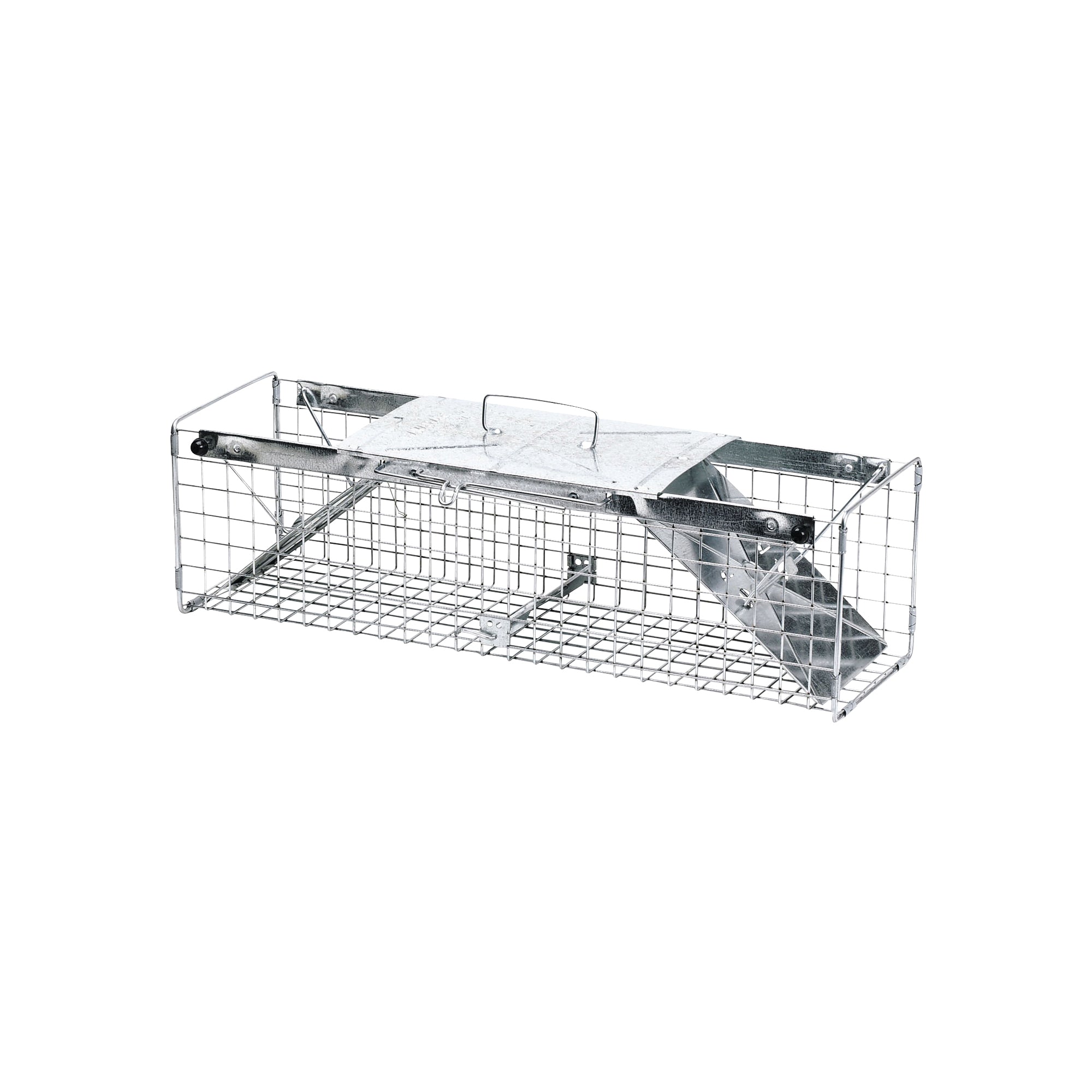 Havahart 1030 Medium Animal Trap, 24 in L, 7 in W, 7 in H, Spring Loaded Door