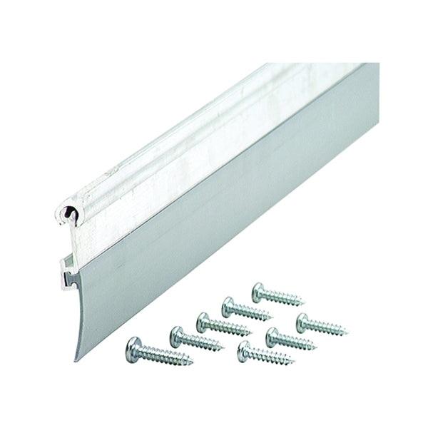 M-D Flex-O-Matic Series 07237 Door Sweep, 36 in L, Aluminum Flange, Vinyl Insert