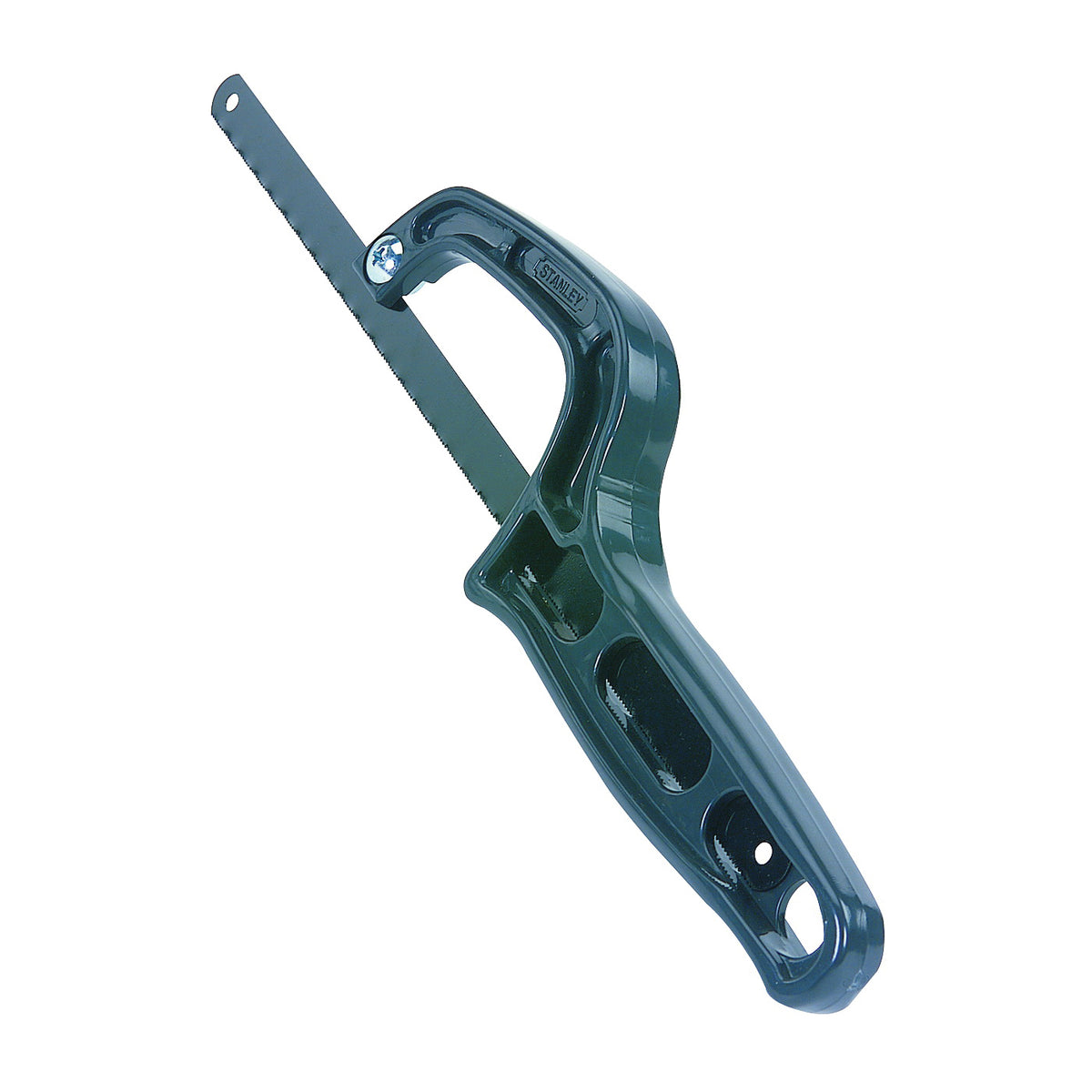 STANLEY 20-807 Utility Saw, 10 in L Blade, 24 TPI, Carbon Steel Blade, 220 mm D Throat, Ergonomic Handle, Plastic Handle