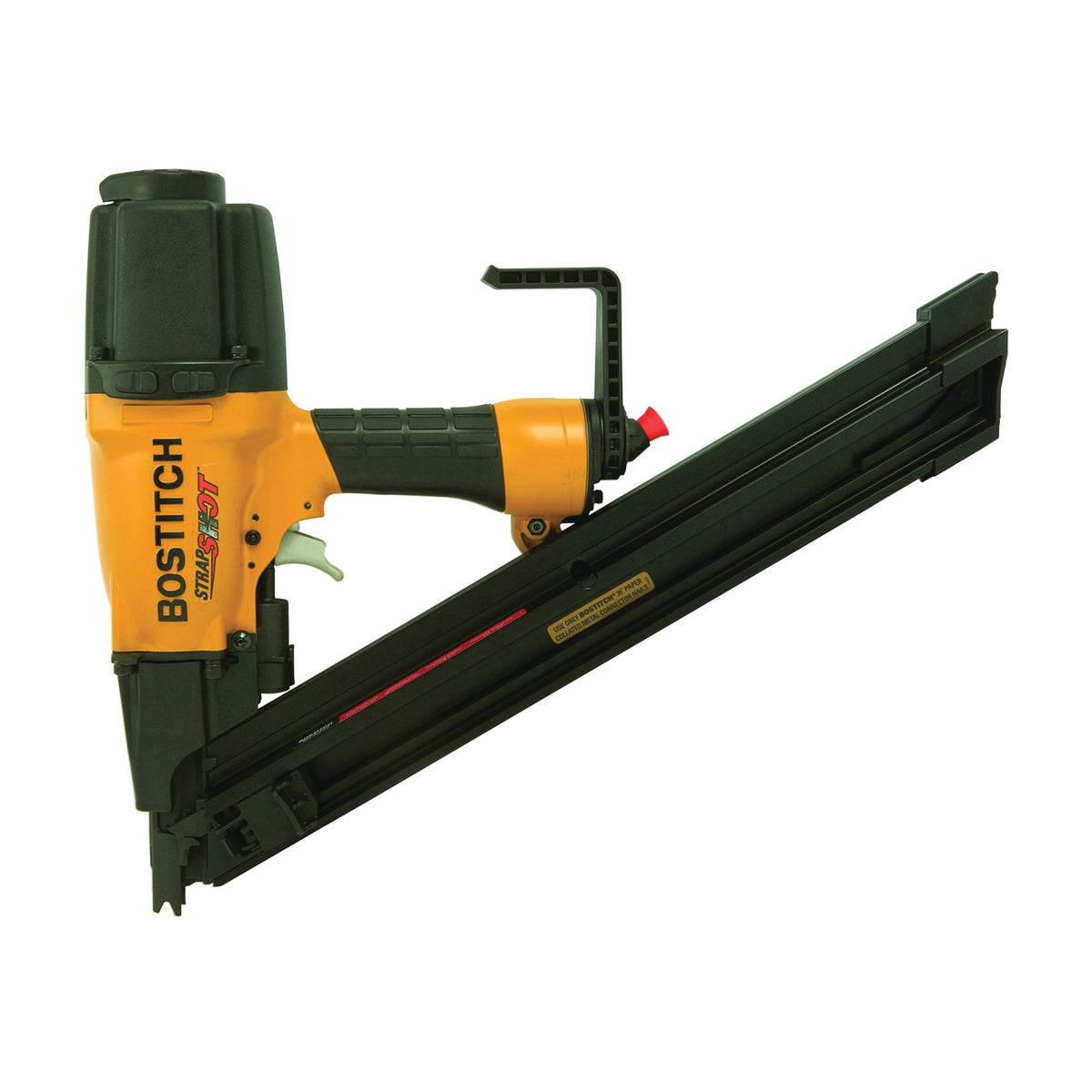 Bostitch MCN250 Metal Connector Nailer, 53 Magazine, 35 deg Collation, Paper Tape Collation, 7.7 cfm/Shot Air