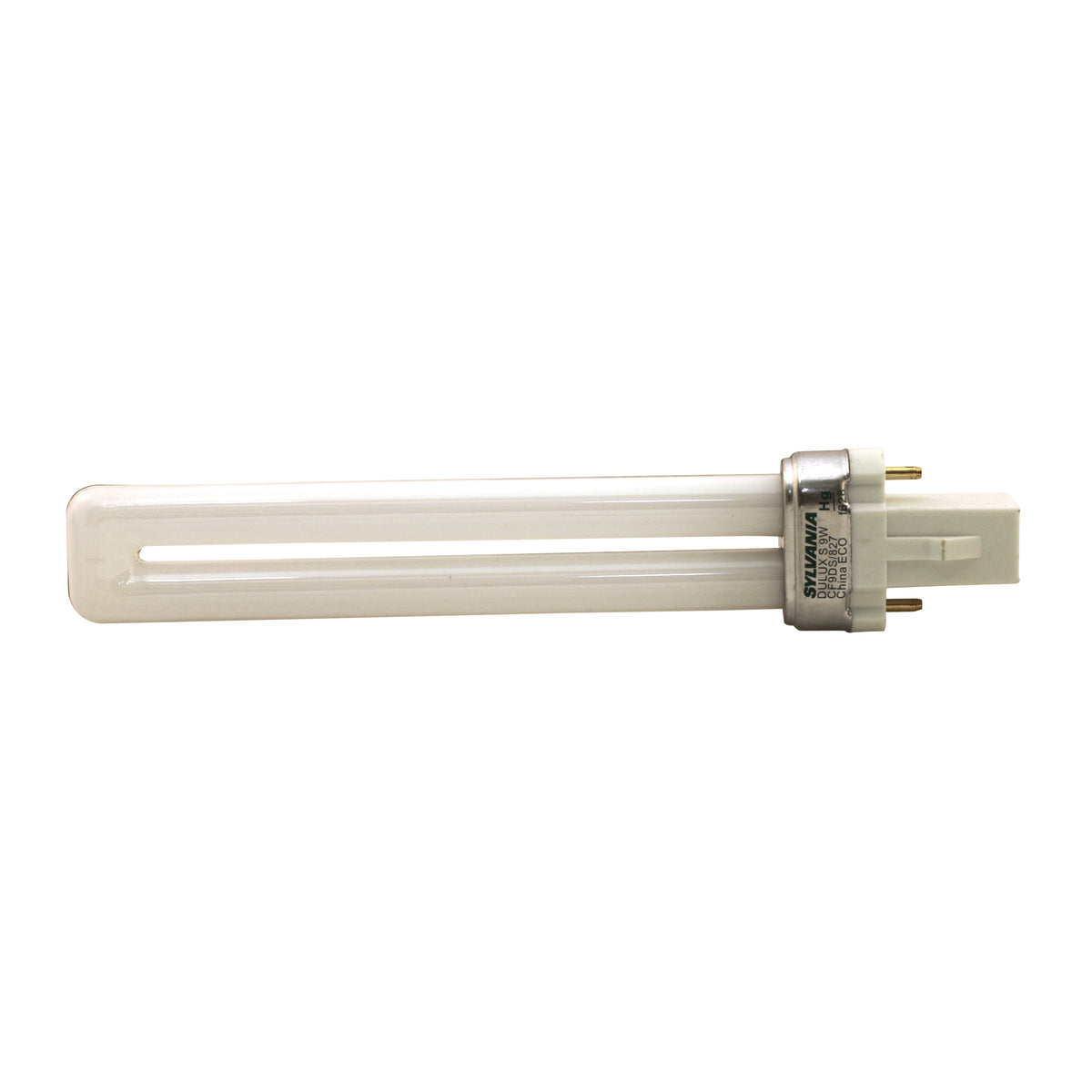 Sylvania 20484 Compact Fluorescent Bulb, 9 W, T12 Lamp, G23 Lamp Base, 499 Lumens, 2700 K Color Temp, Warm White Light