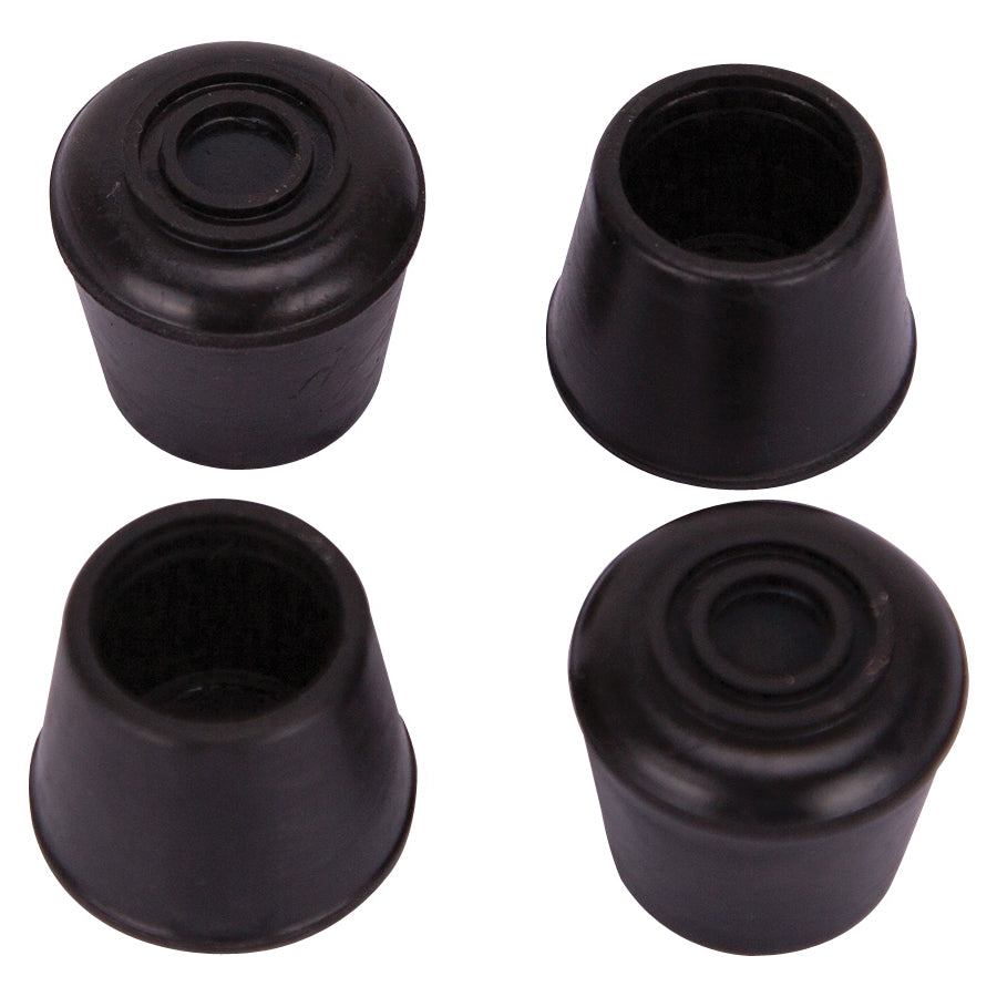 ProSource FE-50633-B Furniture Leg Tip, Round, Rubber, Black, 5/8 in Dia, 1.1 in H