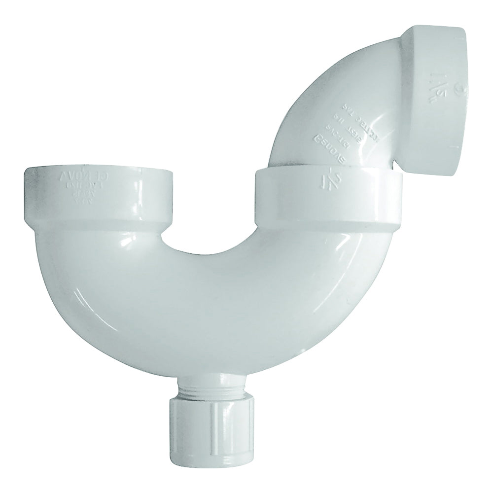 GENOVA 700 Series 78415 P-Trap with Cleanout, 1-1/2 in, PVC, SCH 40 Schedule