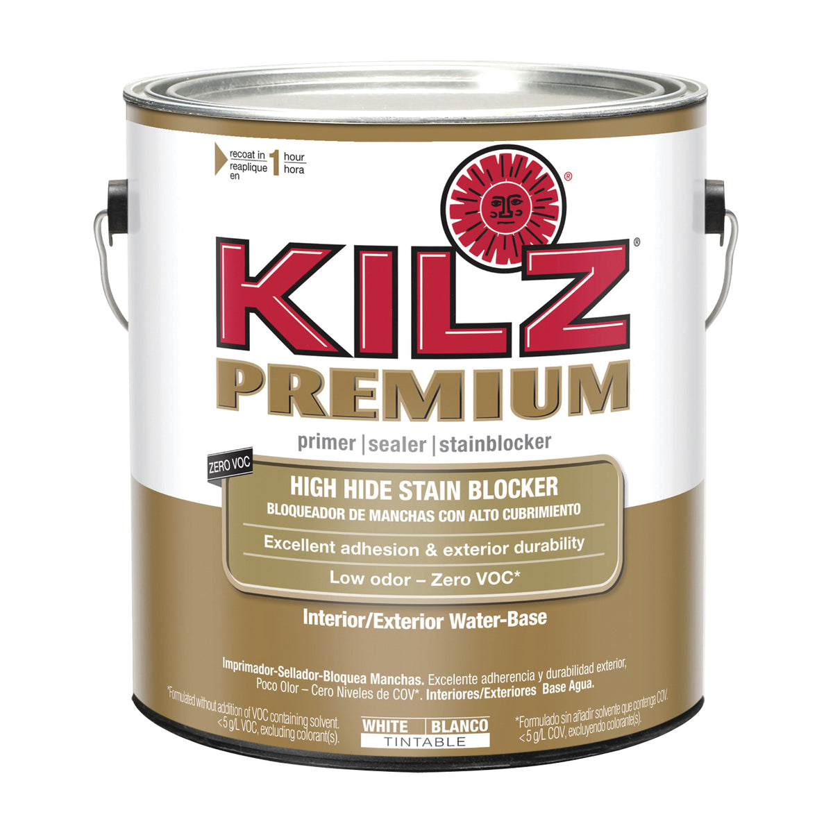 Kilz 13041 Primer, Thick, White, 1 gal, Can