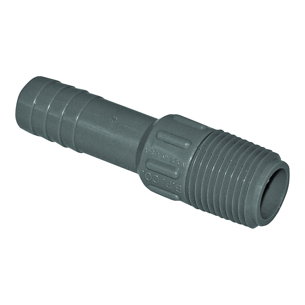 GENOVA 350405 Adapter, 1/2 in, Insert x MIP, Polypropylene/PVC
