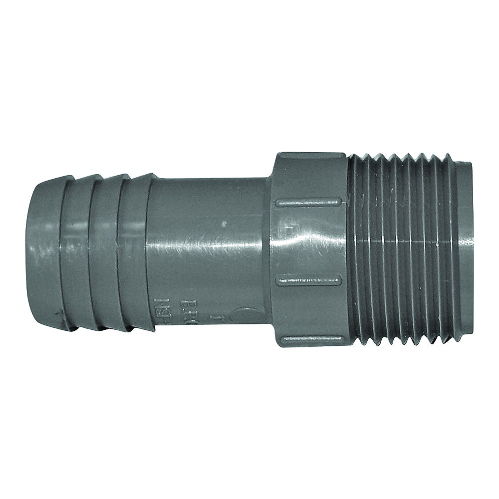 GENOVA 350410 Adapter, 1 in, Insert x MIP, Polypropylene/PVC