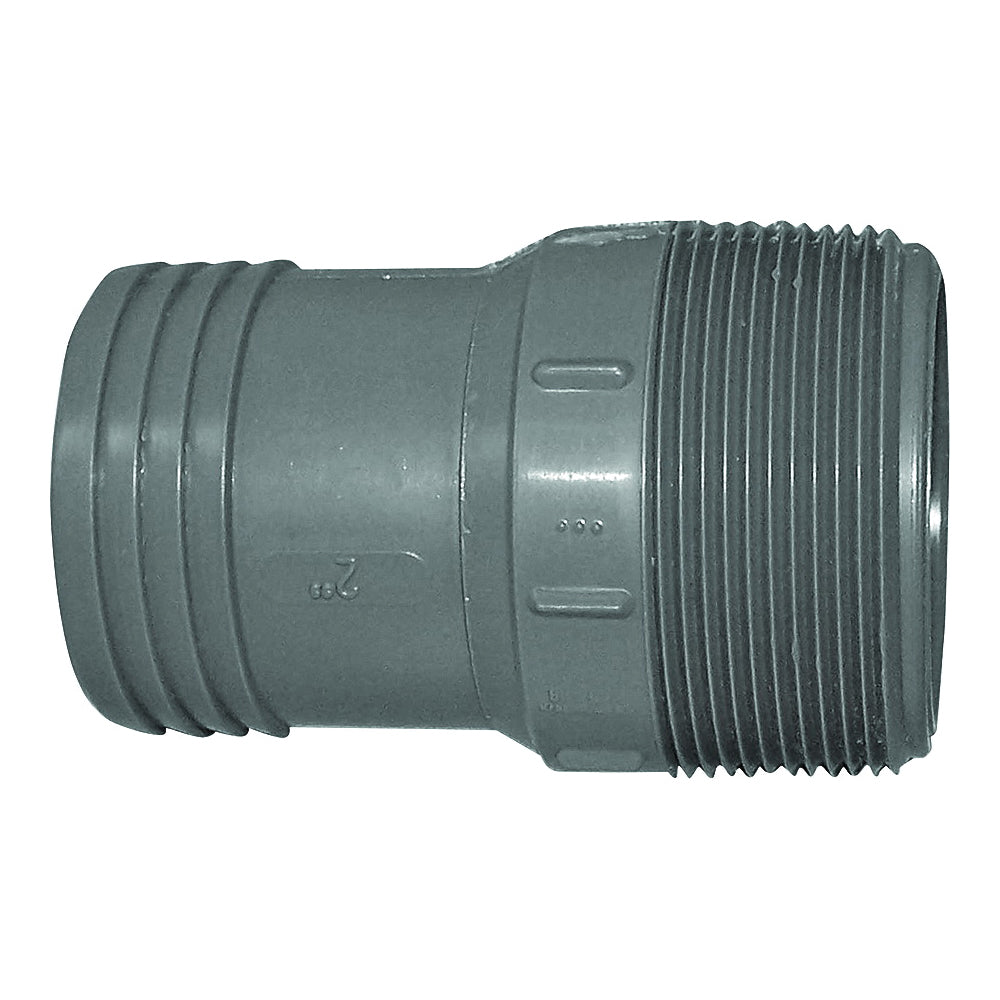 GENOVA 350420 Adapter, 2 in, Insert x MIP, Polypropylene/PVC